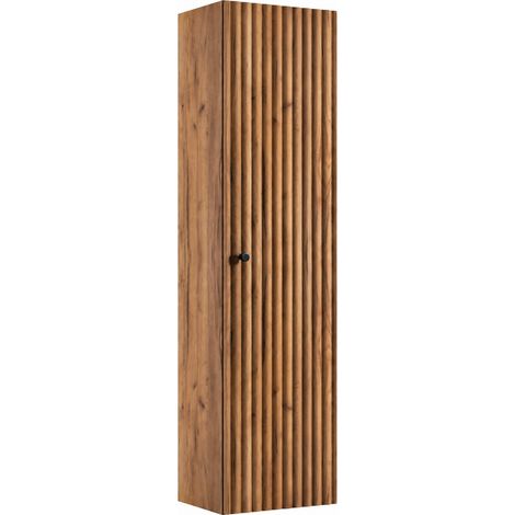 Colonna da bagno, rovere craft oro, maniglie in tre colori, 35 x 27 x 136 cm (1/5)