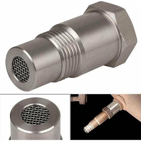 Adecuado para eliminar la luz de advertencia del motor (CEL) del automóvil. Adaptador de sensor de oxígeno O2 M18x1.5 (1/2)
