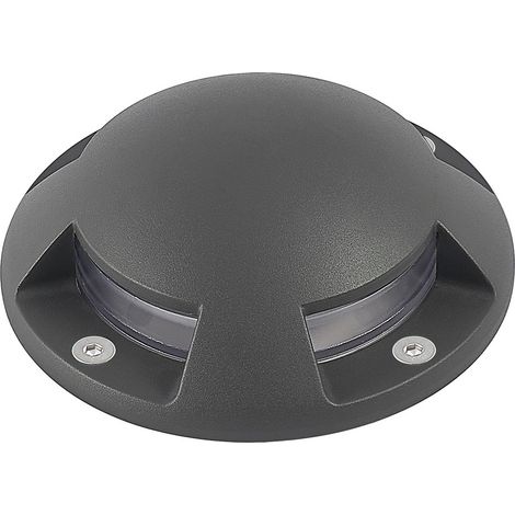 [GEBRAUCHT] B-Ware Lindby Bodenstrahler Wegeleuchte Led Leuchte Dunkelgrau Aluminium Kunststoff Hub