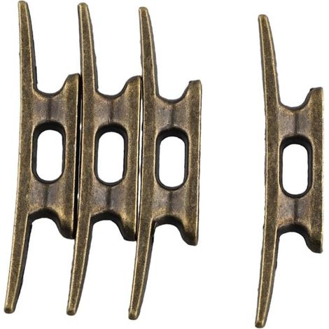 Taquet de Quai Bateau 4 Pouces pour D'Amarrage en Fonte HôTe Bronze Adapté au DéCor Maritime Lac Plage Nautique, PièCes (1/4)