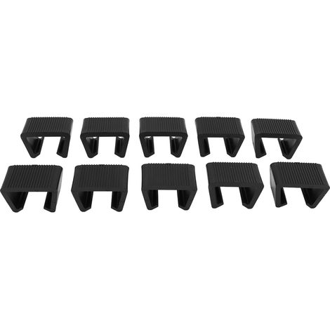 Lot de 10 clips de fixation pour meubles en rotin, canapé d'angle de jardin, fauteuils et chaises de terrasse (entraxe : 5,25 cm / 2,1 po)