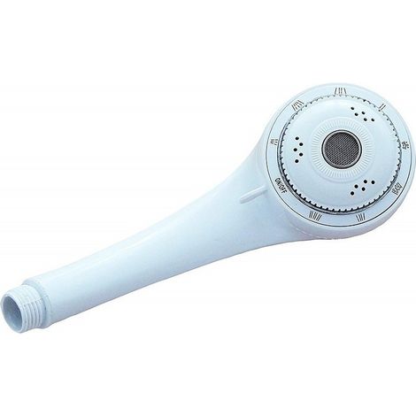 Trade Shop - UNIVERSAL DUSCHARM ESY52234A WEISS 21 x 8 CM DUSCHKOPF 8 JETS -