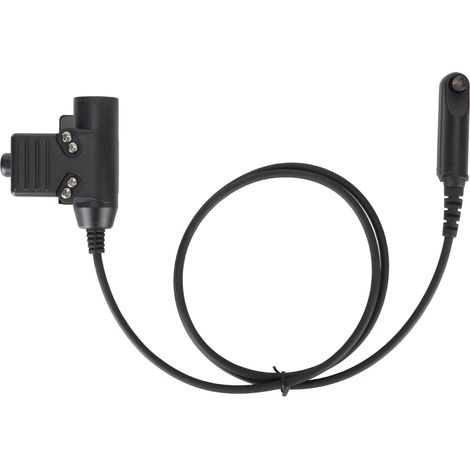 Câble adaptateur U94 PTT 35,4 pouces, connecteur de casque pour talkie-walkie, adapté pour Baofeng UV9R UV 9R Plus XR BF A58 (1/5)