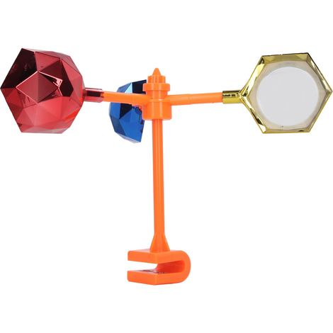 Lot anti-oiseaux 360° à rotation lumineuse, épouvantail rotatif pour verger, champ, aéroport, répulsif animal. (1/5)