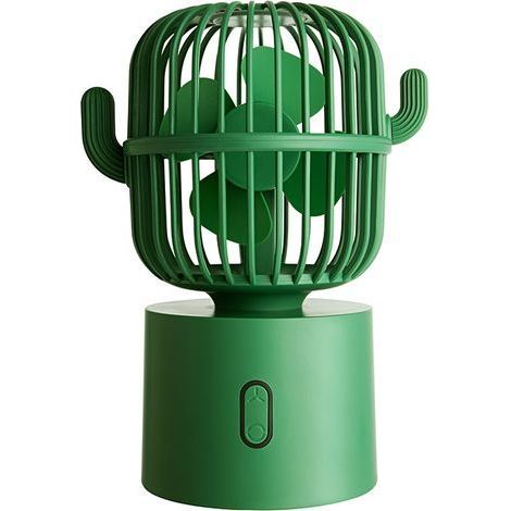 Grüner, per USB aufladbarer Tischventilator (1/5)