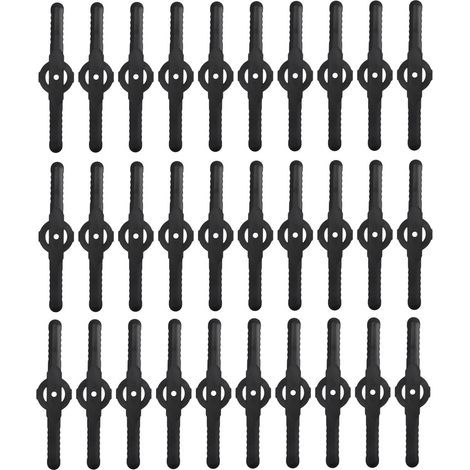 30 pièces lames de tête de coupe-herbe remplacent les accessoires de tonte de longue lame de coupe-herbe électrique pour la pelouse de jardin (1/5)