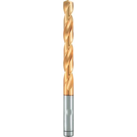 Foret HSS Cobalt TiN DIN 338 RN - Inox, Aciers 130° D. 6.7 x Lt. 101 x Lu. 63 x Q. 6.7 mm x Z5xd - Diamwood