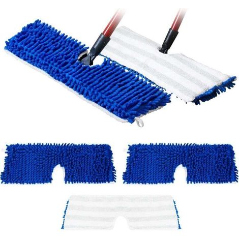 Set di 3 panni per mocio in microfibra da 45 cm, ricariche per mocio a bilanciere, testine di ricambio per mocio, testine per mocio, coperture lavabili per mocio -Crezuo