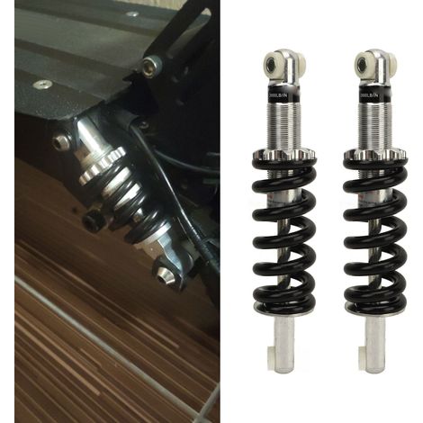 Je vends une paire de ressorts d'amortisseur de 215 mm et 2000 lb pour suspensions de quads, motos tout-terrain et karts de 47 à 125 cm³. (1/5)