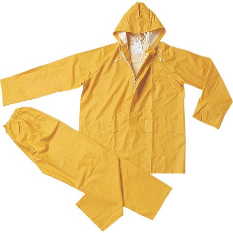 Completo impermeabile in PVC BRIXO - XXL yellow