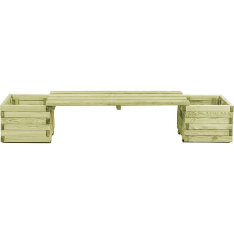 Banc de jardin Banc extérieur Banquette de jardin à jardin Banc extérieur Banquette de jardinières Bois de pin imprégné (1/5)