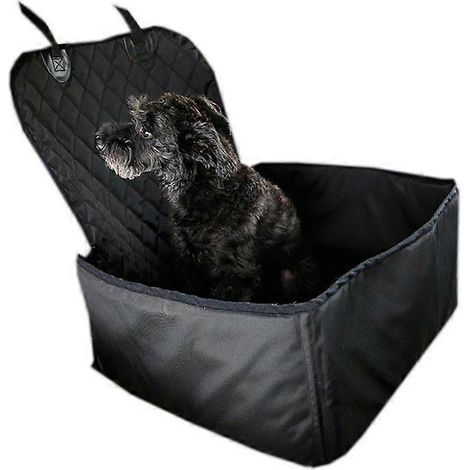Voiture pour chien épais, imperméable, dossier de siège auto avec côtés robustes et harnais de sécurité inclus