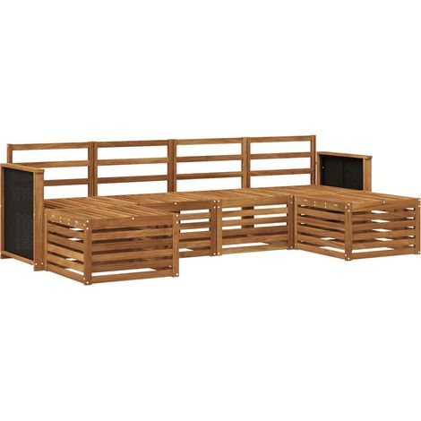 Juegos de sofás Madera de Acacia Sólida vidaXL