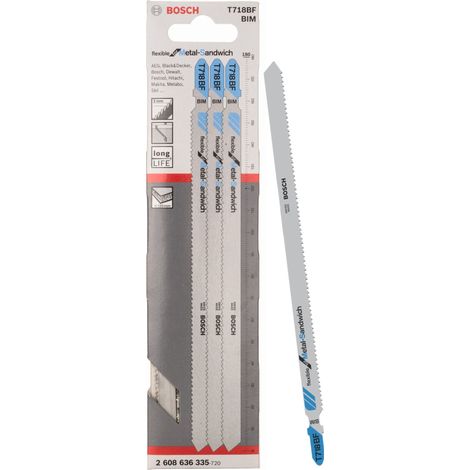 BOSCH T718BF (pkt of 3) Flexible metal-sandwich 180mm