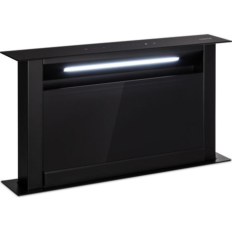 Klarstein – Hotte aspirante escamotable 60cm – Débit d'air 604 m³/h – Classe énergétique A++ – Silencieuse 68 dB – Éclairage LED intégré (1/5)