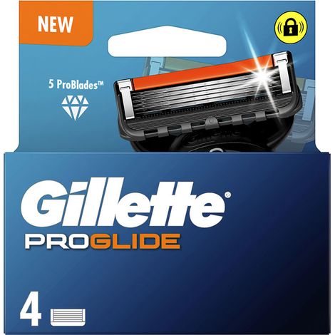 Gillette ProGlide Cuchillas de Afeitar Piezas de Repuesto 4 Cuchillas Accesorios Hombres Afeitado