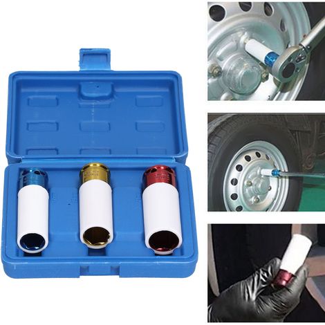 Douilles pneumatiques colorées, outils de réparation automobile, douilles de protection pour pneus pneumatiques (1/5)