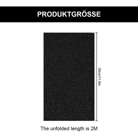 Film de Fond d'Aquarium Noir Autocollant Décoration Arrière-Plan pour Aquarium et Terrarium Rouleau de Poster Opaque Matt 30 cm x 2 m (1/5)