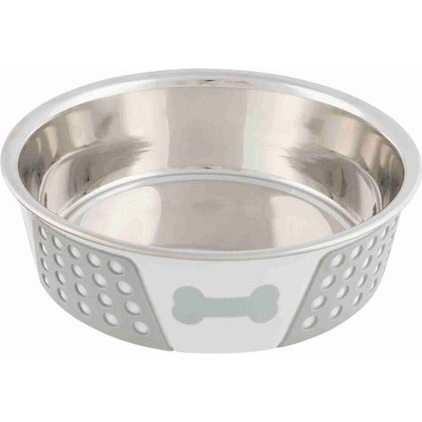 Ciotola per animali domestici Trixie Azzurro Bianco Grigio Silicone Acciaio inossidabile 1,4 L (1/2)