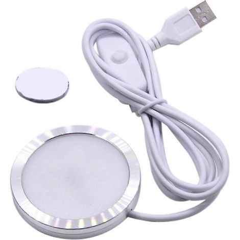Tube LED 5V à montage ouvert avec prise USB, lampe pour vitrine, blanc chaud (1/4)