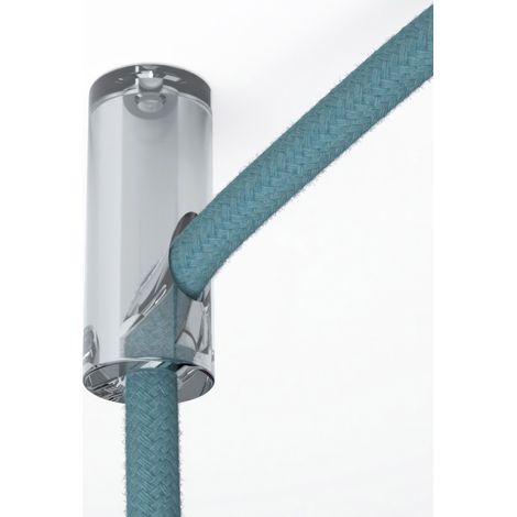 creative cables - Decentratore, gancio a soffitto per cavo elettrico tessile con fermo