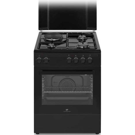 Continental Edison CECM60FCB Mischherd schwarz 56L (1/3)