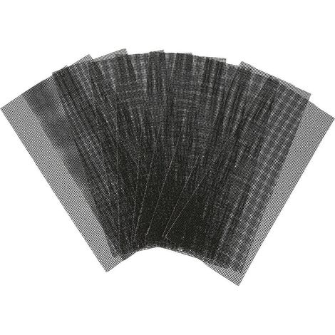 10 feuilles de papier de verre à l'eau et à sec, grain 240, pour meubles en jade et métal. (1/4)