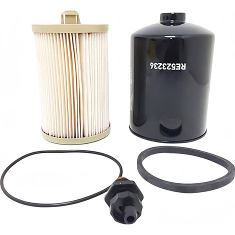 Le kit de filtre à diesel RE525523 RE520906 convient aux moteurs John Deere 6081H 9.0L. (1/4)