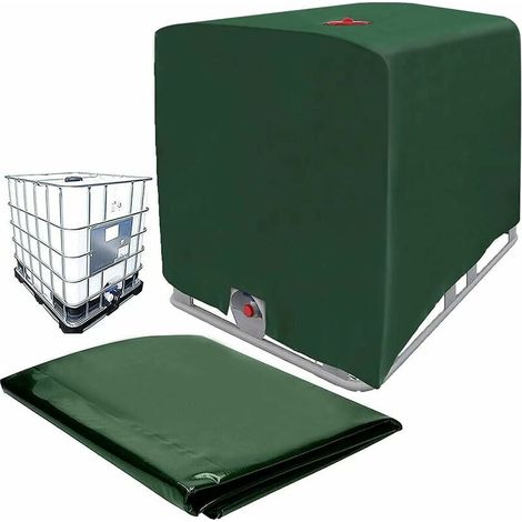 royaluxe -Couvercle de réservoir IBC, couvercle de conten vert IBC, bâche verte de réservoir d'eau 1000L, bâche de protection bâche de protection bâche de protection pour conten de réservoir IBC réser (1/5)