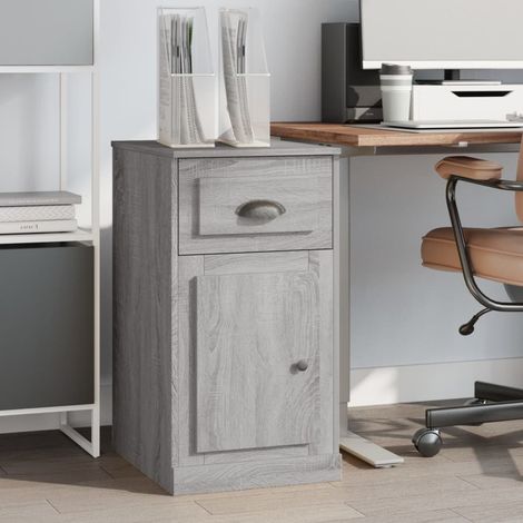 Beistellschrank mit Schublade Grau Sonoma 40x50x75 cm