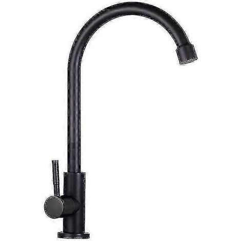Robinet de cuisine à sortie unique, robinet de salle de bain, robinet d'eau froide rotatif - (1/5)