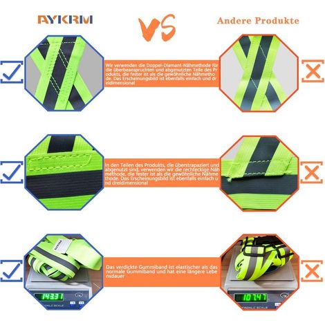 High Visibility Reflective Safety Vest Adjustable Safety Vest for Running, Biking, Motorcycle (1/5)