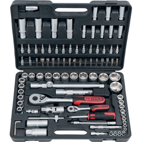 KS TOOLS 1/4"+1/2" juego de llaves de vaso 94pzs. - 911.0694 (1/5)