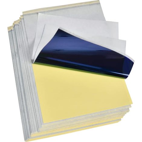 30 feuilles de papier carbone pour tatouage, papier carbone professionnel A4, papier calque, papier transfert, papier modèle, modèle à imprimer soi-même, (1/5)