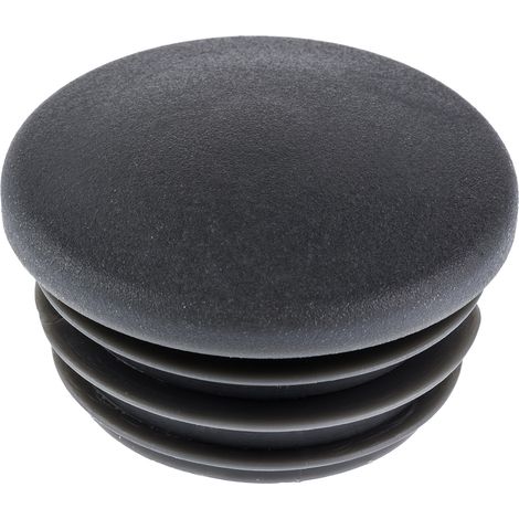 Rs Pro – Embout de tube rond en plastique pour tube de 42.4mm – Profilé de type 2 – Protection contre la poussière – Lot de 10 unités (1/3)