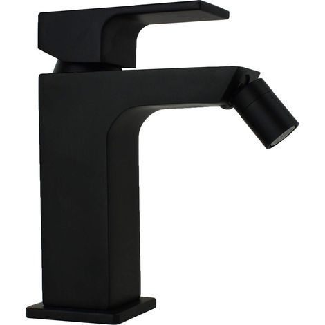 Miscelatore per bidet modello quadro colore nero opaco Gattoni SQUARE 2564/25NO Nero opaco - Senza piletta di scarico (1/5)