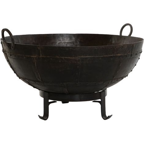 Macetero Hierro 100X100X45 Soporte Y Asas Marron (1/5)