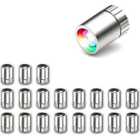 KLVGTIFS PU - Lot de 20 mini-lampes LED, petites lampes pour loisirs créatifs, fonctionnant sur piles (multicolores). (1/5)
