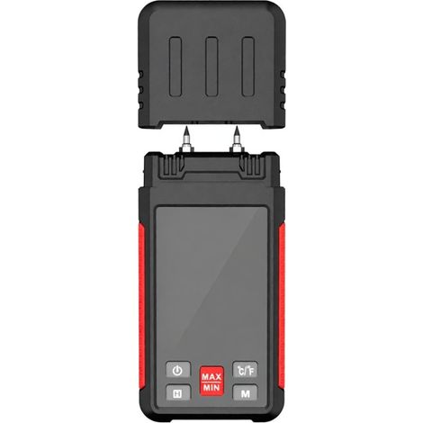 HT633 Digitaler Holzfühler, Temperatur- und Feuchtigkeitsmessung, hintergrundbeleuchtetes LCD-Display