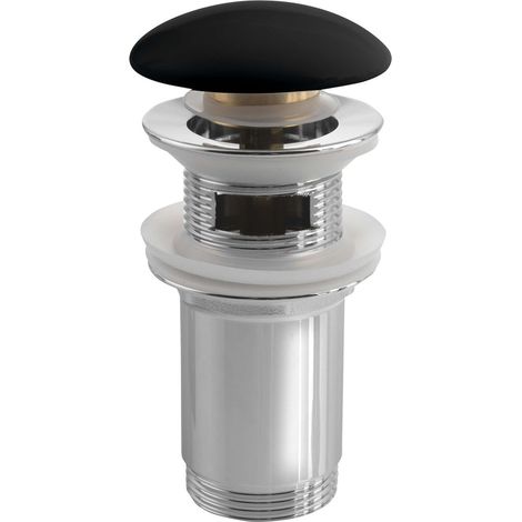 Sapho - Desagüe de lavabo, Click Clack, negro mate AR903 (1/3)