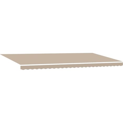 Maison Exclusive - Telo di ricambio per tenda da sole Beige 6 x 3 m Poliestere (1/5)