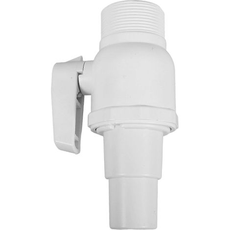 Vanne à bille à deux voies pour écumoire de filtre - Raccord de plomberie de piscine durable et fiable (1/3)