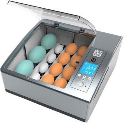 Incubat à oeufs Couveuses Automatique 16 œufs, Numérique avec Tournage Automatique Intelligent Mini Appareil à Couveuse Température Réglable pour Volaille, Caille, Oie Canard, Pigeon (1/5)