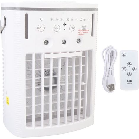 CF-530 Tragbarer Ventilator mit 1-Liter-Wassertank, Nebelbefeuchter, 7 Farben, leiser Betrieb - KZQ (1/4)