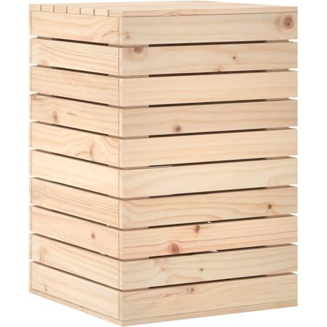 Maison Exclusive - Wäschetruhe 44x44x66 cm Massivholz Kiefer