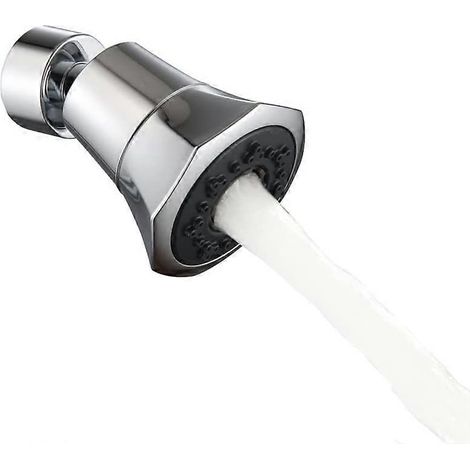 Aérateur de robinet pivotant à 360 degrés, 2 positions réglables, économiseur d'eau (FMY) (1/2)