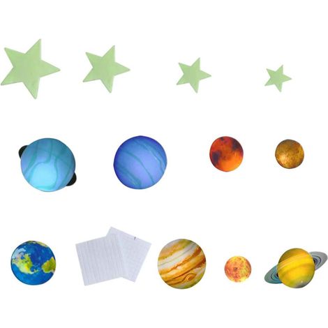 Autocollants lumineux Totority à motif d étoiles pour (1/5)