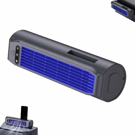 Climatiseur Mobile USB 3 Vitesses Ventilateur Silencieux Support Téléphone Portable Bureau Maison Gris (1/5)