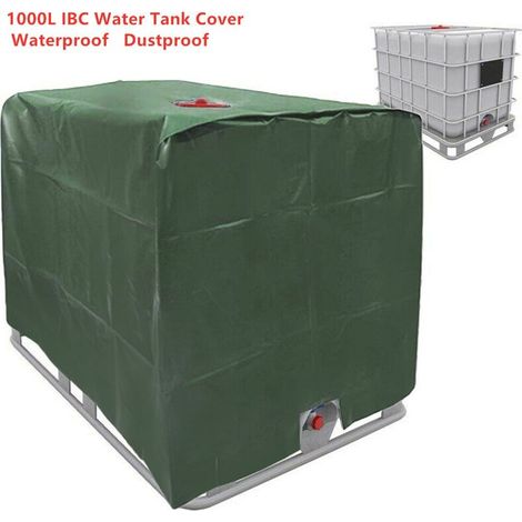 Bâche pour conteneur IBC, bâche verte pour conteneur IBC, bâche verte pour réservoir d'eau de 1000 L, bâche de protection pour conteneurs IBC (1/5)