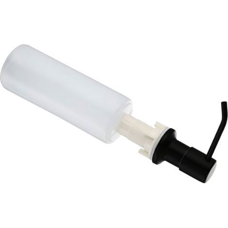 300 ml Küchenseifenspender aus Edelstahl 304, wiederverwendbar und tragbar, für Zuhause, Schule und öffentliche Orte (schwarz). (1/5)